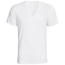 51%OFF メンズアンダー ツィンメルリラックスジャージーTシャツ - （男性用）Vネック、半袖 Zimmerli Luxe Jersey T-Shirt - V-Neck Short Sleeve (For Men)画像